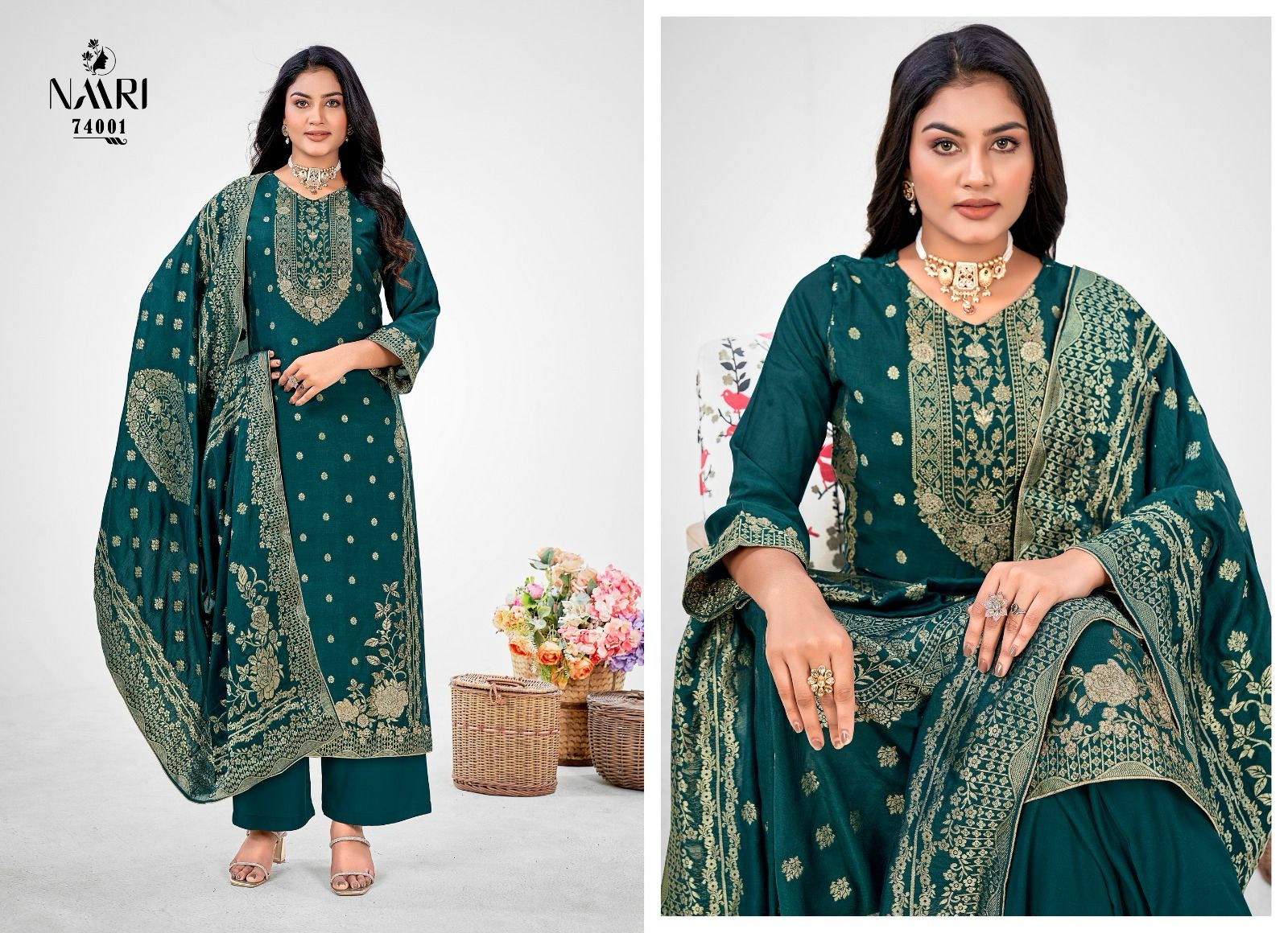 Nakshtra Naari Muslin Pant Style Suits