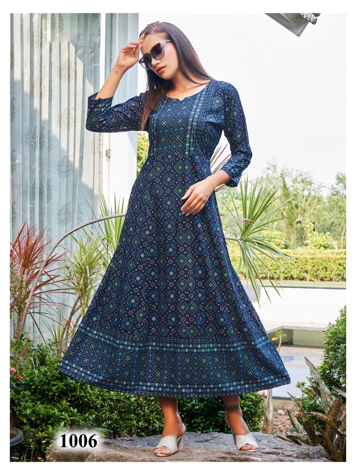 Namrata Rangjyot Rayon 14Kg Floor Length Kurtis