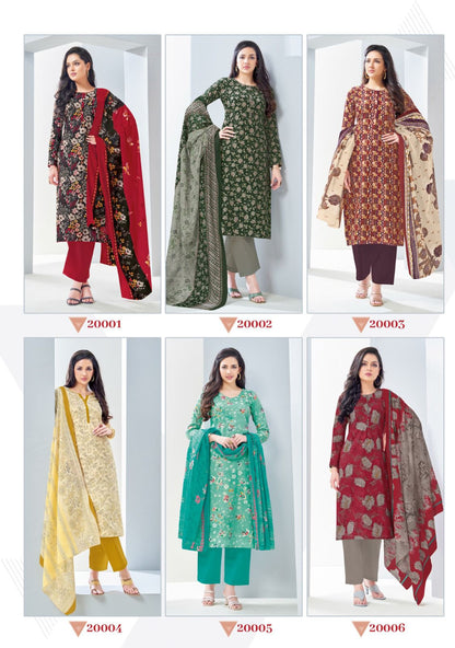 Nargis Cotton Vol 20 Suryajyoti Cotton Readymade Pant Style Suits