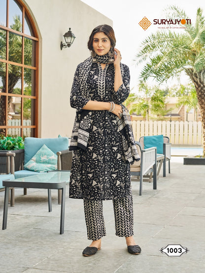 Natasha Vol 1 Suryajyoti Lawn Cotton Readymade Pant Style Suits