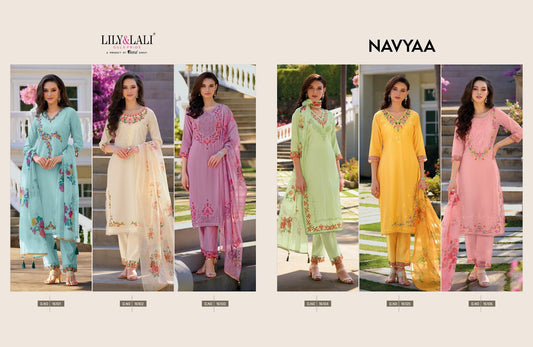 Navyaa Lily Lali Milan Silk Readymade Pant Style Suits