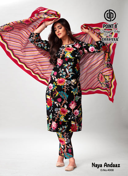 Naya Andaaz Vol 4 Deeptex Prints Cotton Readymade Pant Style Suits