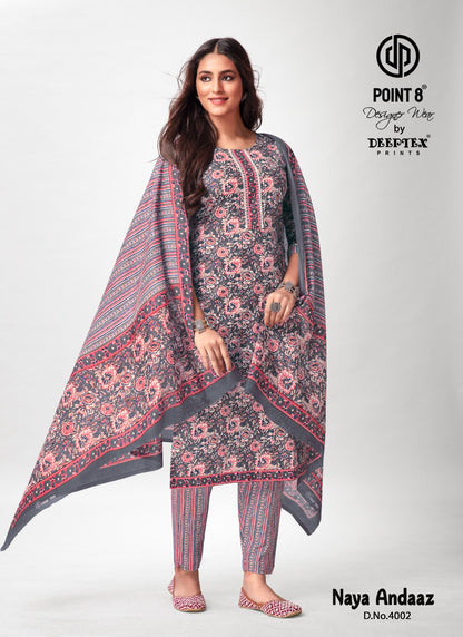 Naya Andaaz Vol 4 Deeptex Prints Cotton Readymade Pant Style Suits