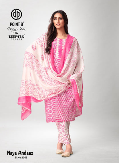Naya Andaaz Vol 4 Deeptex Prints Cotton Readymade Pant Style Suits