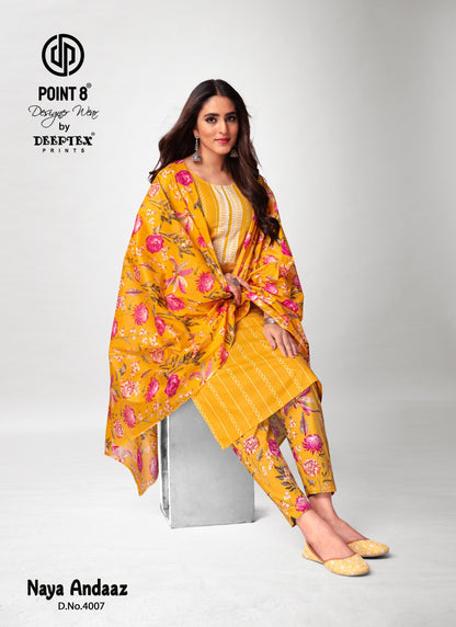 Naya Andaaz Vol 4 Deeptex Prints Cotton Readymade Pant Style Suits