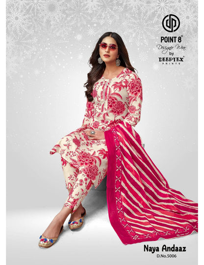Naya Andaaz Vol 5 Deeptex Prints Cotton Readymade Pant Style Suits