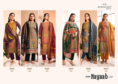 Nayaab Mumtaz Arts Viscose Muslin Karachi Salwar Suits