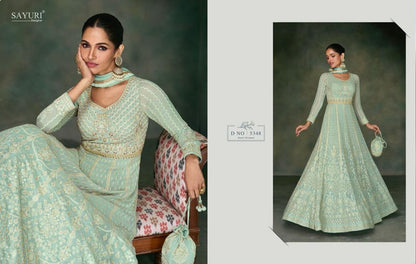 Nayaab Sayuri Georgette Gown Dupatta Set