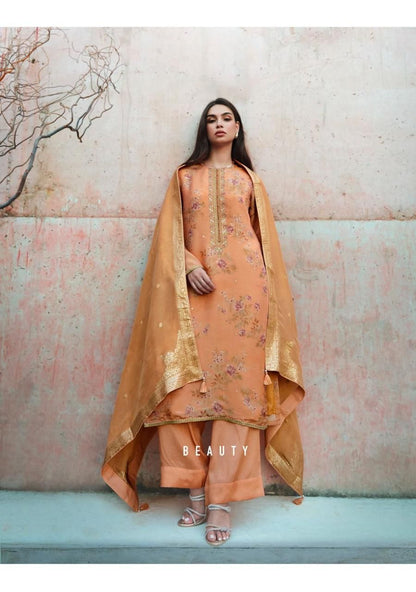 Nayanika Varsha Fashions Viscose Simmer Pant Style Suits