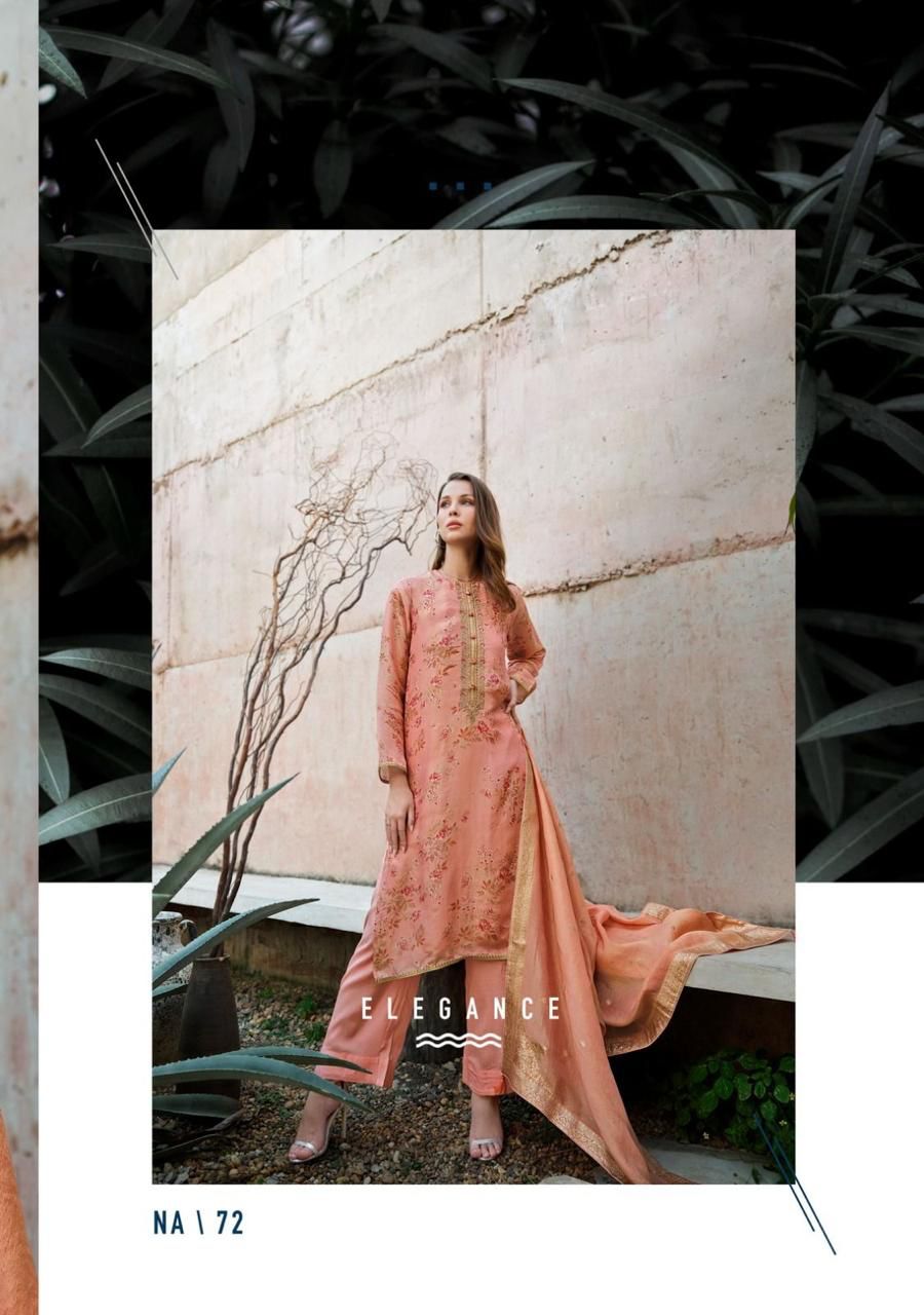 Nayanika Varsha Fashions Viscose Simmer Pant Style Suits