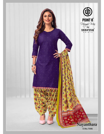 Nayanthara Vol 7 Deeptex Prints Readymade Cotton Patiyala Suits