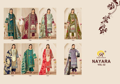Nayara Vol 32 Rashi Prints Cambric Cotton Karachi Salwar Suits