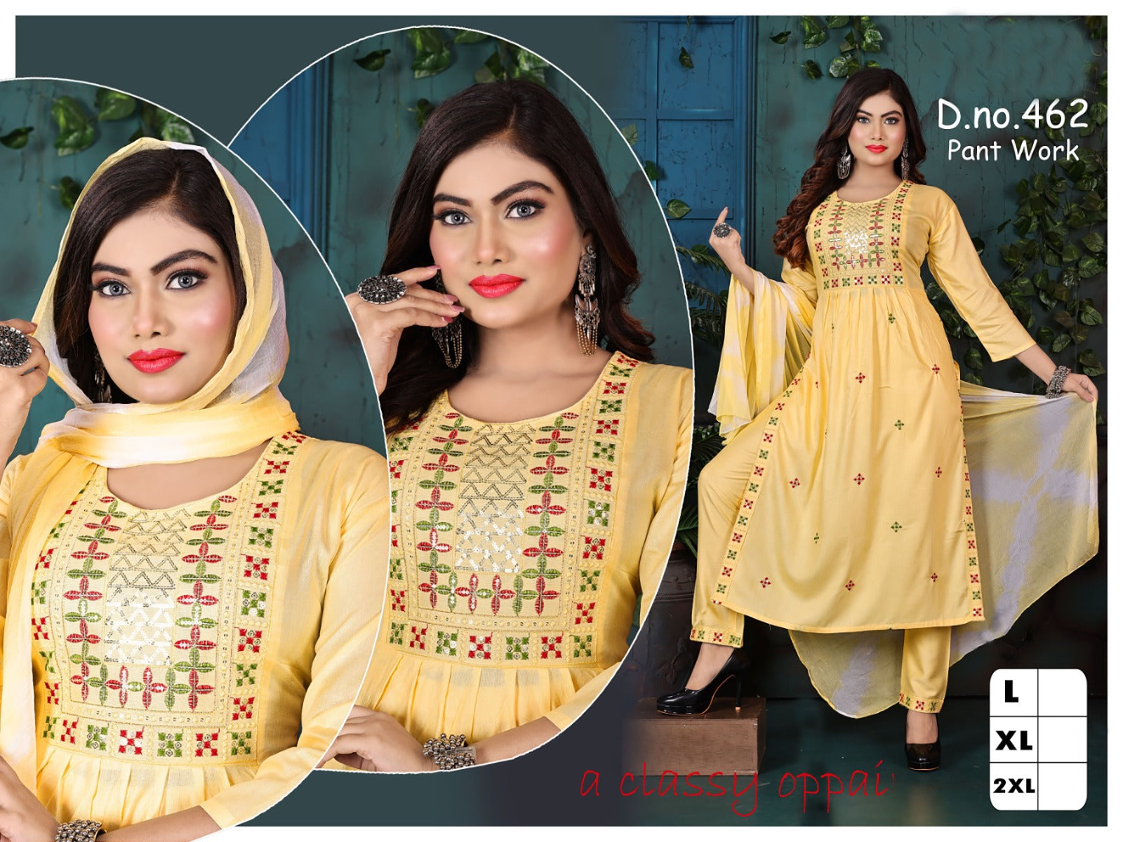 Nayra Cut 2211 Kh Readymade Pant Style Suits