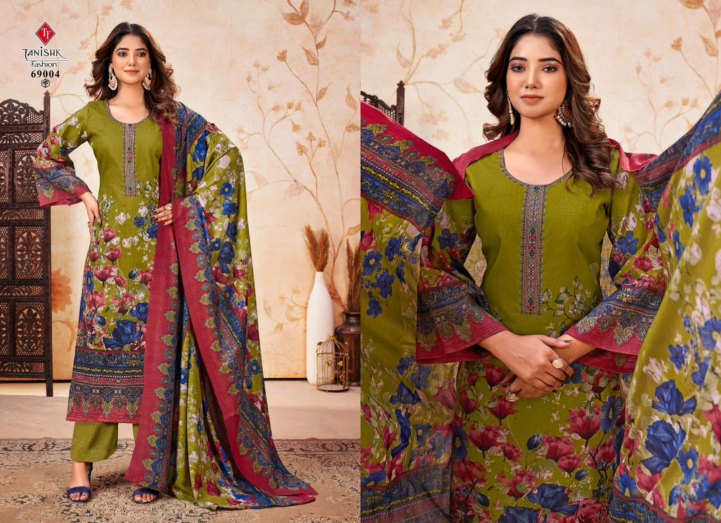 Nayra Vol 2 Tanishk Fashion Cambric Cotton Karachi Salwar Suits