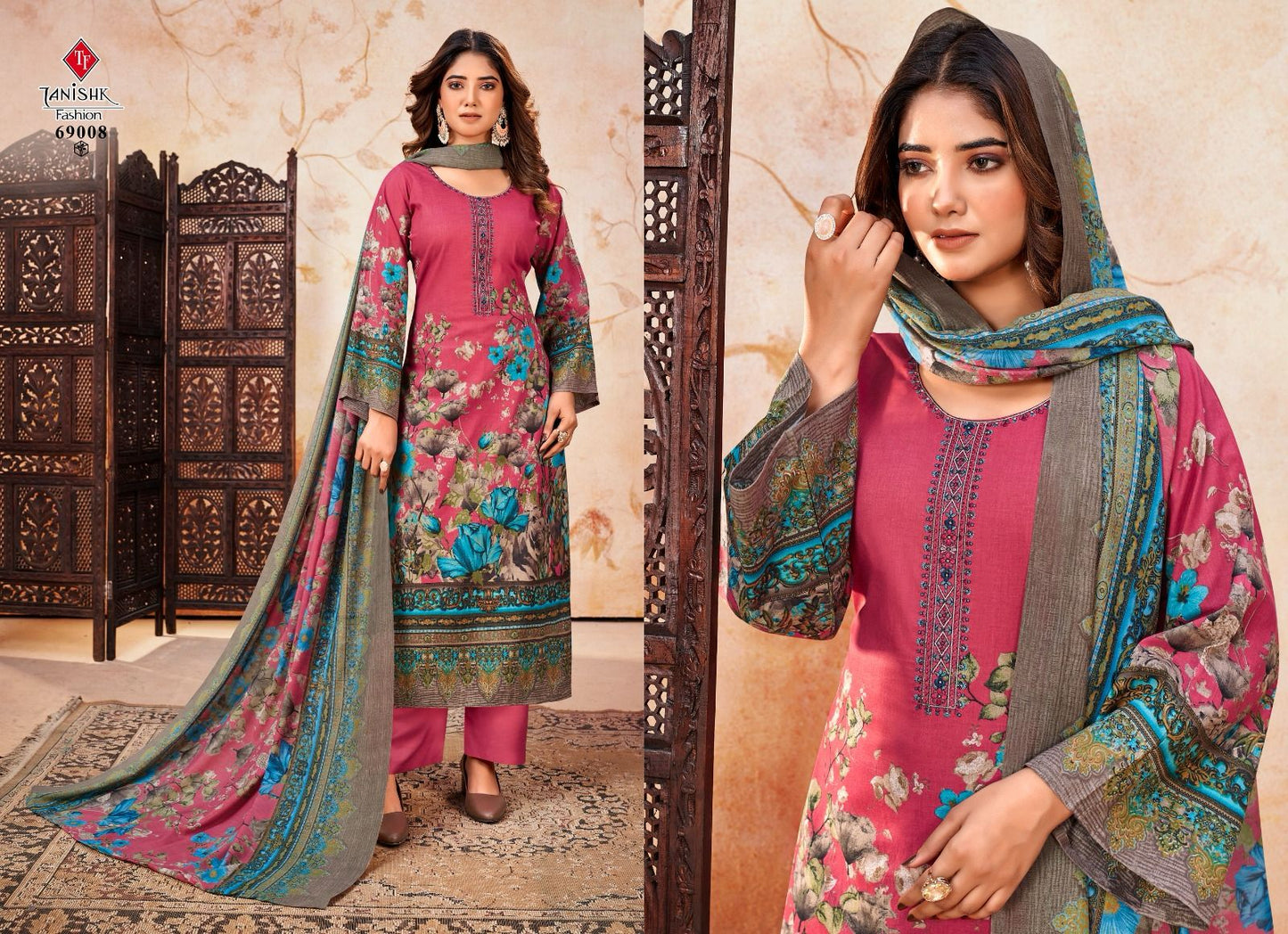 Nayra Vol 2 Tanishk Fashion Cambric Cotton Karachi Salwar Suits