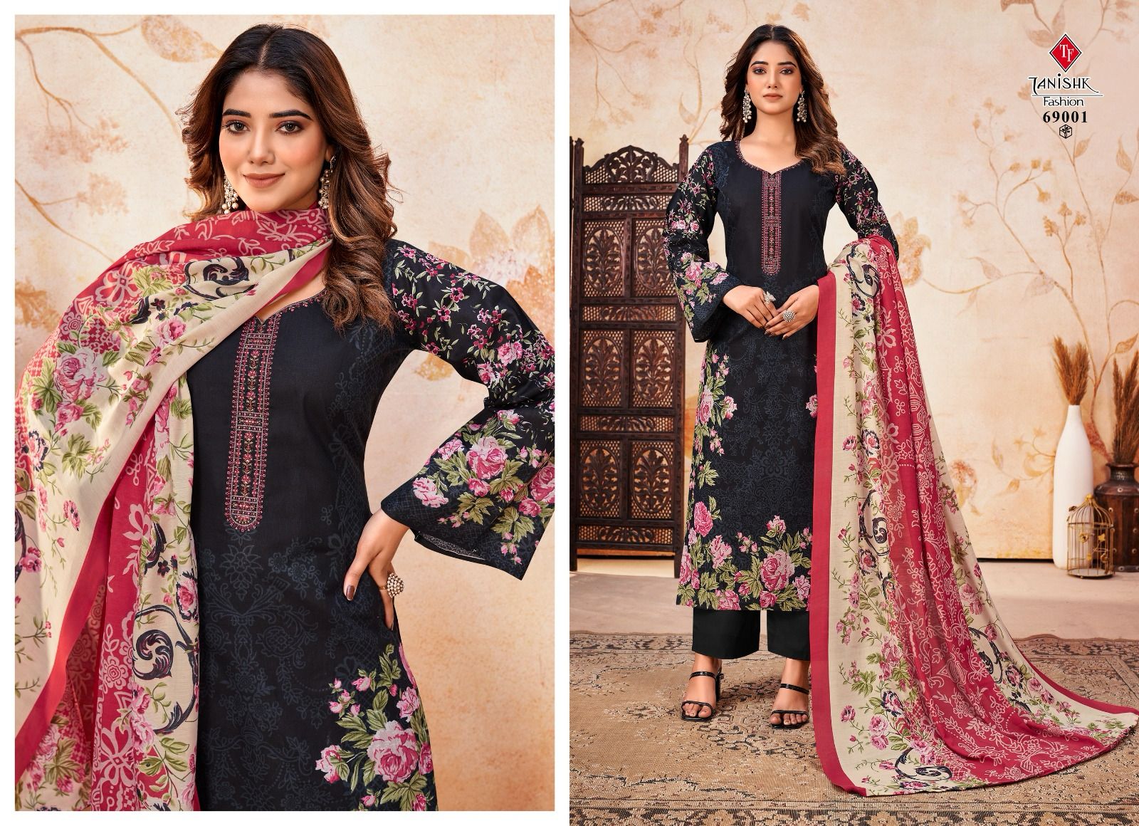 Nayra Vol 2 Tanishk Fashion Cambric Cotton Karachi Salwar Suits