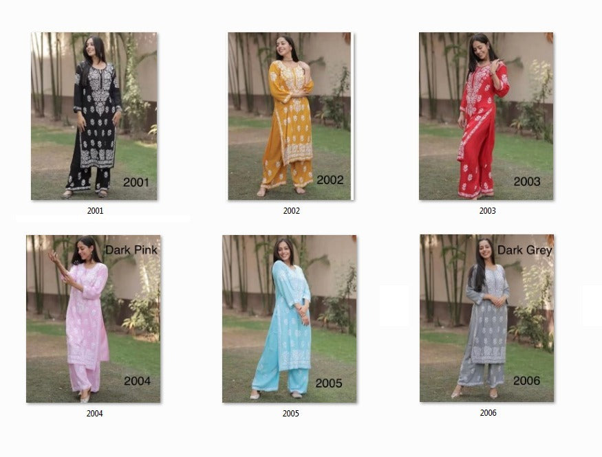 Naz Rasili Rayon Kurti Pant Set