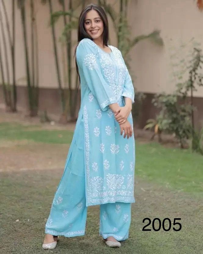 Naz Rasili Rayon Kurti Pant Set