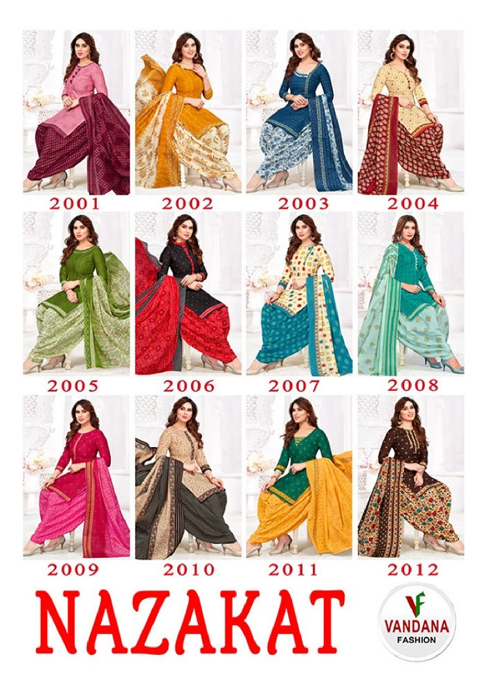 Nazakat Vol 2 Vandana Cotton Dress Material