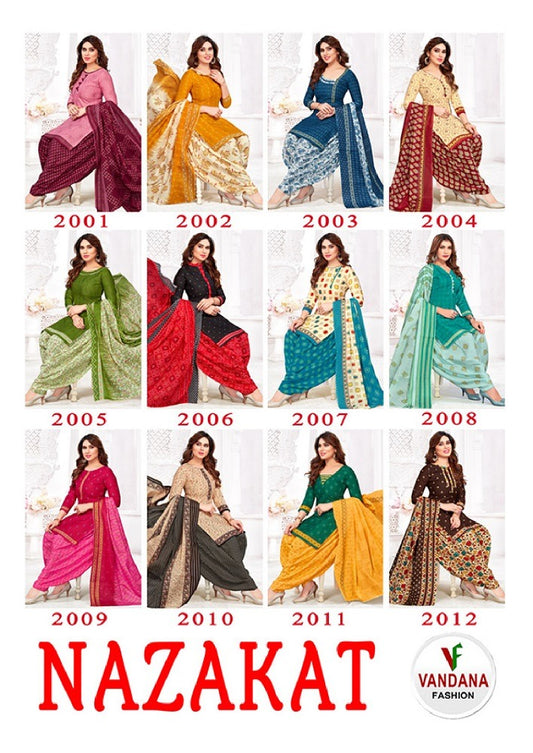 Nazakat Vol 2 Vandana Cotton Dress Material