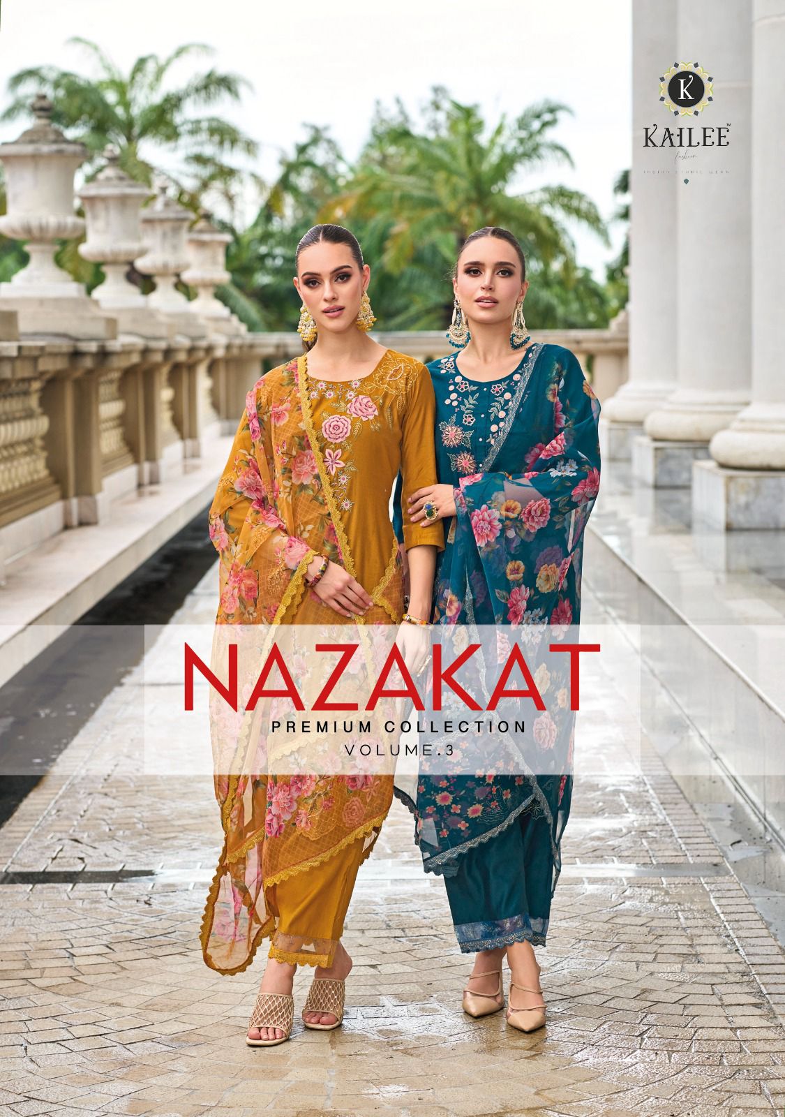 Nazakat Vol 3 Kailee Fashion Viscose Silk Readymade Pant Style Suits