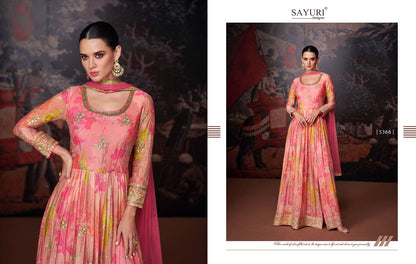 Nazraana Sayuri Georgette Readymade Pant Style Suits