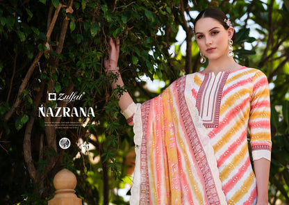 Nazrana Zulfat Designer Cotton Karachi Salwar Suits