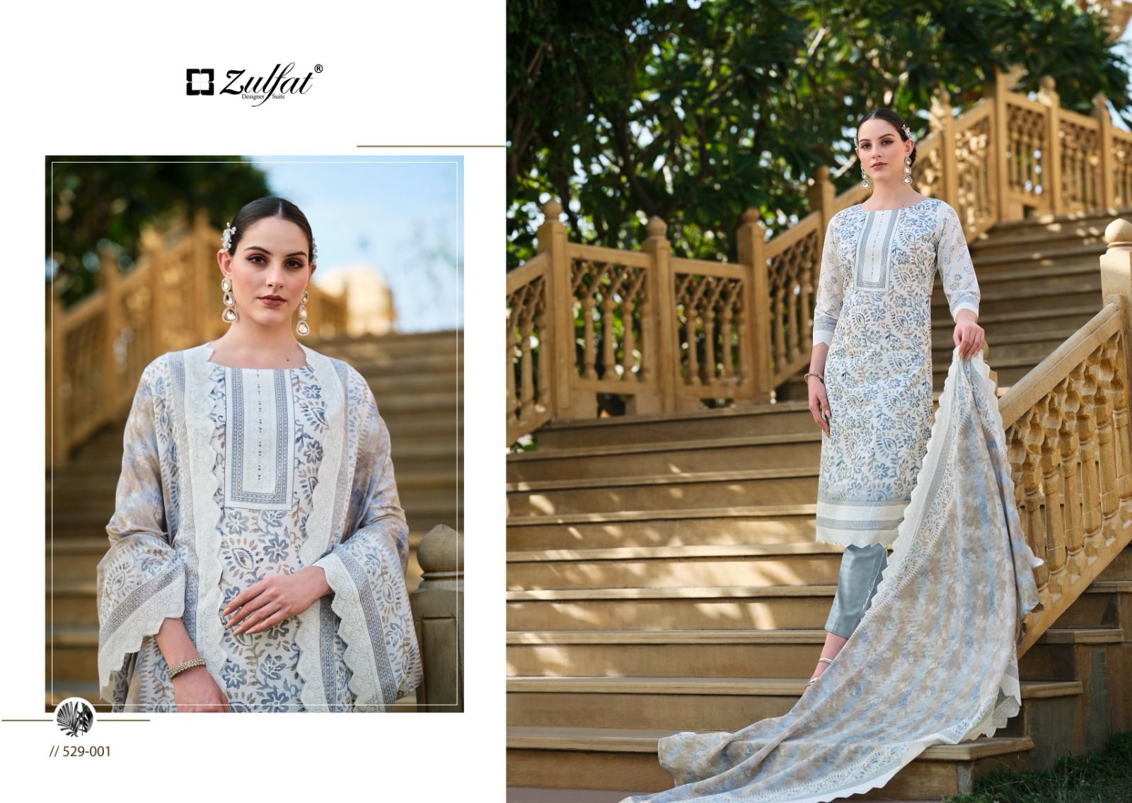 Nazrana Zulfat Designer Cotton Karachi Salwar Suits