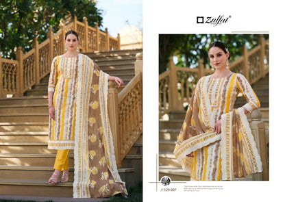 Nazrana Zulfat Designer Cotton Karachi Salwar Suits
