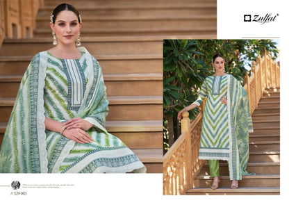 Nazrana Zulfat Designer Cotton Karachi Salwar Suits