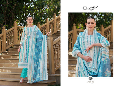 Nazrana Zulfat Designer Cotton Karachi Salwar Suits