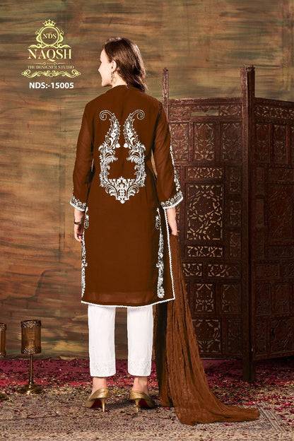 Nds-15005 Naqsh Georgette Pakistani Readymade Suits
