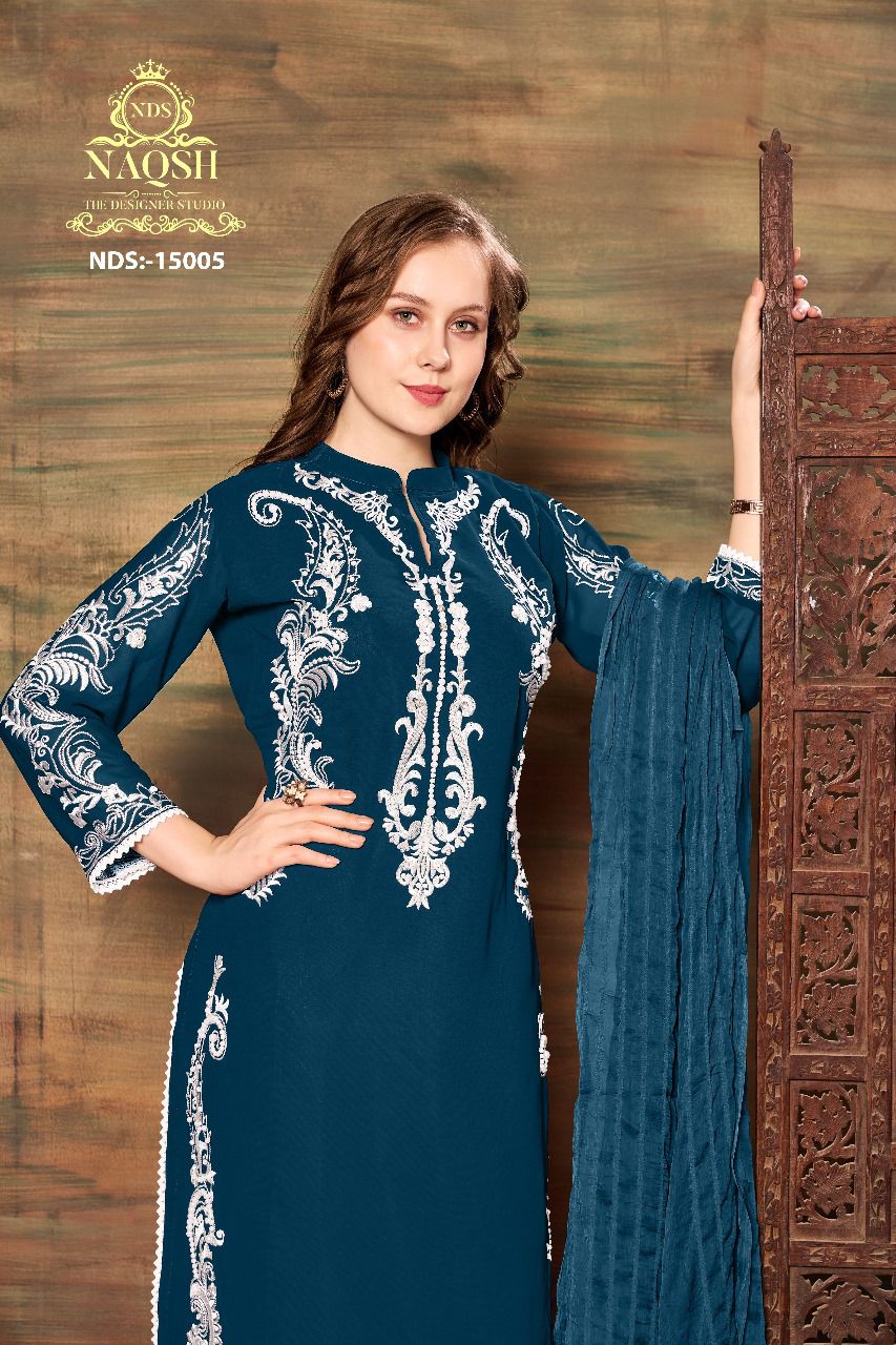 Nds-15005 Naqsh Georgette Pakistani Readymade Suits