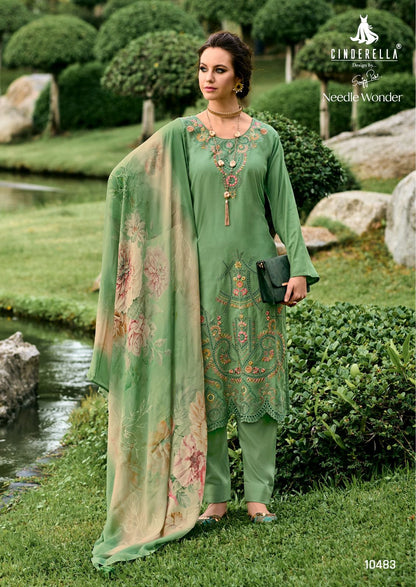 Needle Wonder Cinderella Viscose Pashmina Suits