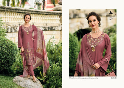 Needle Wonder Cinderella Viscose Pashmina Suits