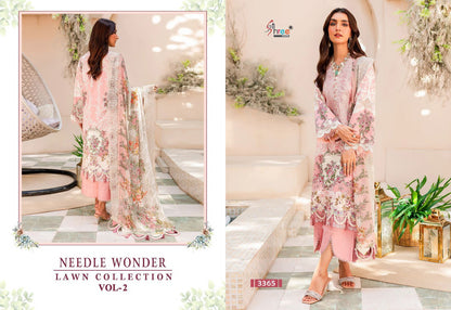 Needle Wonder Lawn Collection Vol 2 Shree Fabs Cotton Pakistani Patch Work Suits