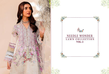 Needle Wonder Lawn Collection Vol 2 Shree Fabs Cotton Pakistani Patch Work Suits