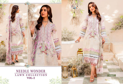 Needle Wonder Lawn Collection Vol 2 Shree Fabs Cotton Pakistani Patch Work Suits