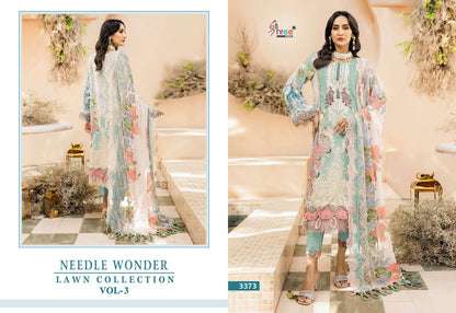 Needle Wonder Lawn Collection Vol 3 Shree Fabs Cotton Pakistani Patch Work Suits