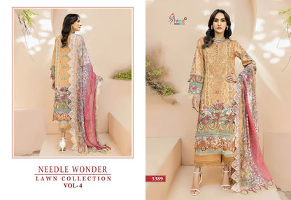 Needle Wonder Lawn Collection Vol 4 Shree Fabs Cotton Pakistani Patch Work Suits