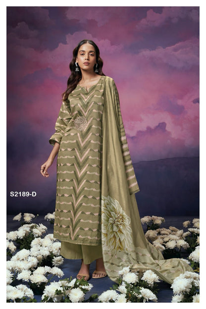 Nellie 2189 Ganga Cotton Silk Plazzo Style Suits