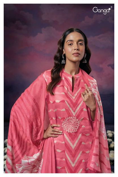 Nellie 2189 Ganga Cotton Silk Plazzo Style Suits