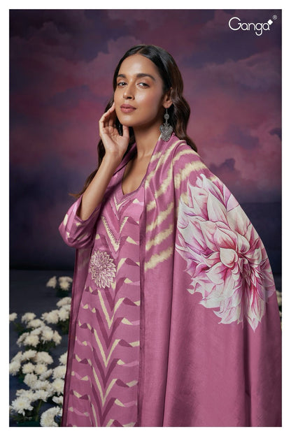 Nellie 2189 Ganga Cotton Silk Plazzo Style Suits