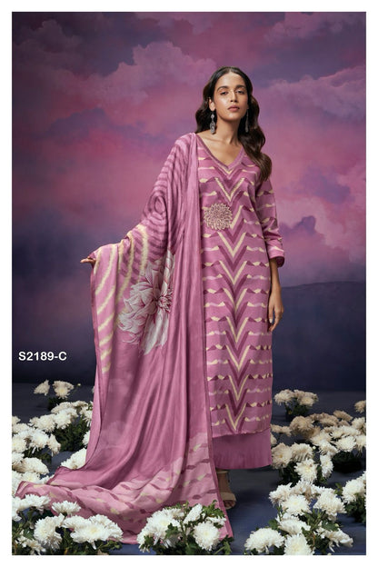 Nellie 2189 Ganga Cotton Silk Plazzo Style Suits