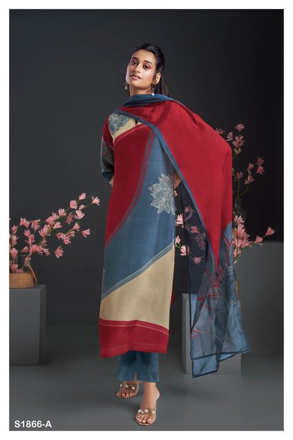 Nerida 1866 Ganga Silk Plazzo Style Suits