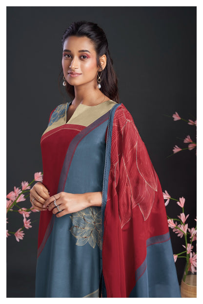 Nerida 1866 Ganga Silk Plazzo Style Suits