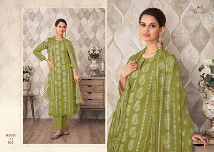 Nessa Shiddat Cambric Cotton Pant Style Suits