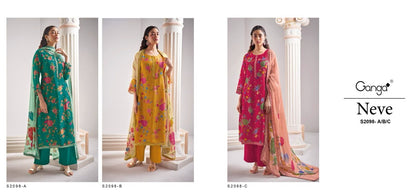 Neve 2098 Ganga Organza Plazzo Style Suits