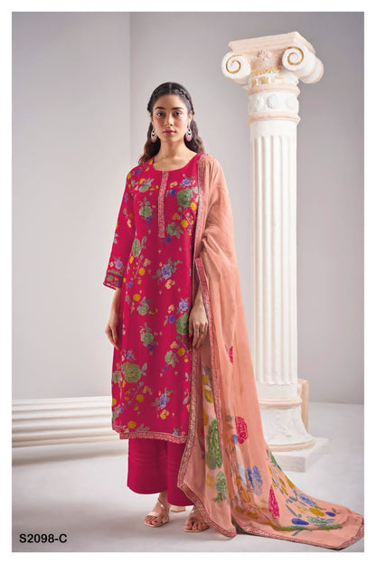 Neve 2098 Ganga Organza Plazzo Style Suits