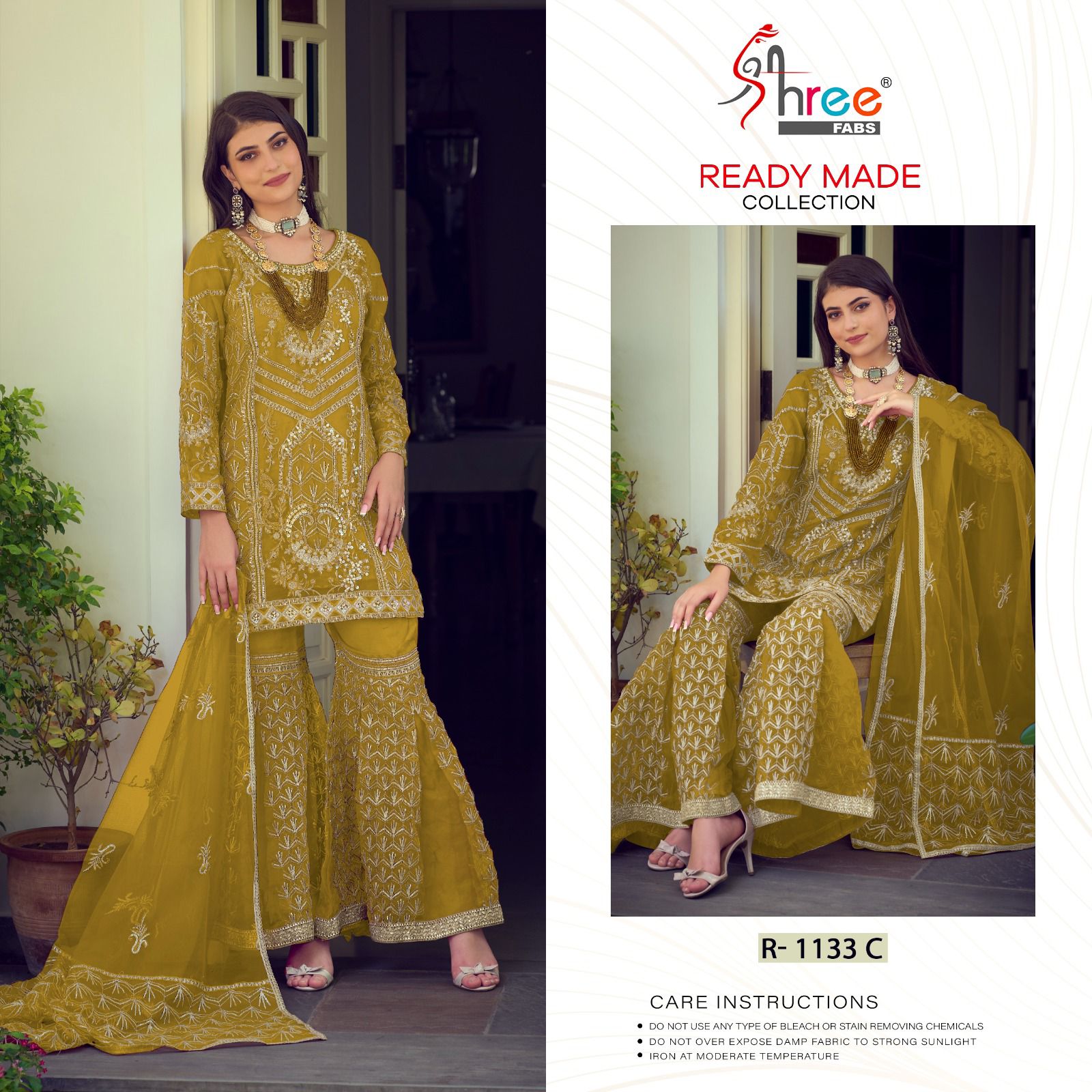 New-1133 Shree Fabs Organza Pakistani Readymade Suits